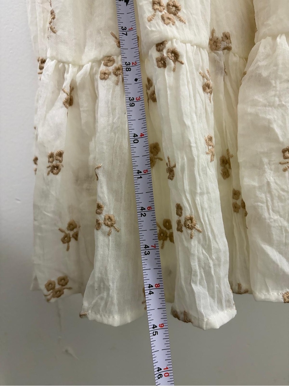 Altar'd State Cream Floral Smocked Maxi Dress with Tiered Skirt - Picture 8 of 12